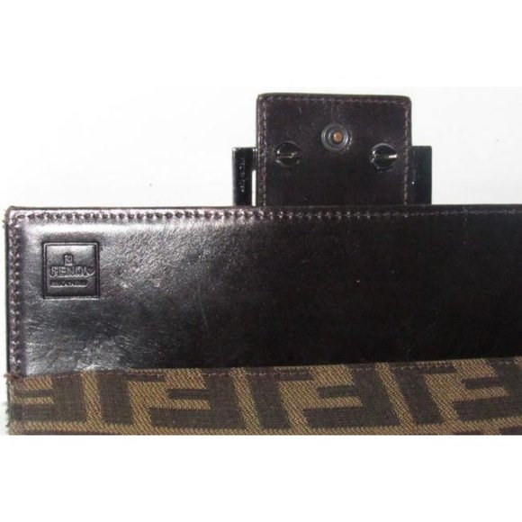 Fendi Tobacco Zucca Large 'F' Print Continental - Picture 2 of 12